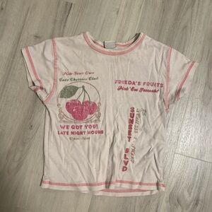 Urban Outfitters woman’s Cherry Graphic Tee - Pink